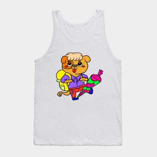 School start of school children school bag Tank Top